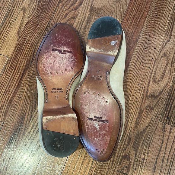 Costume National Homme Baige Suade Loafers, size 12 - Picture 6 of 6